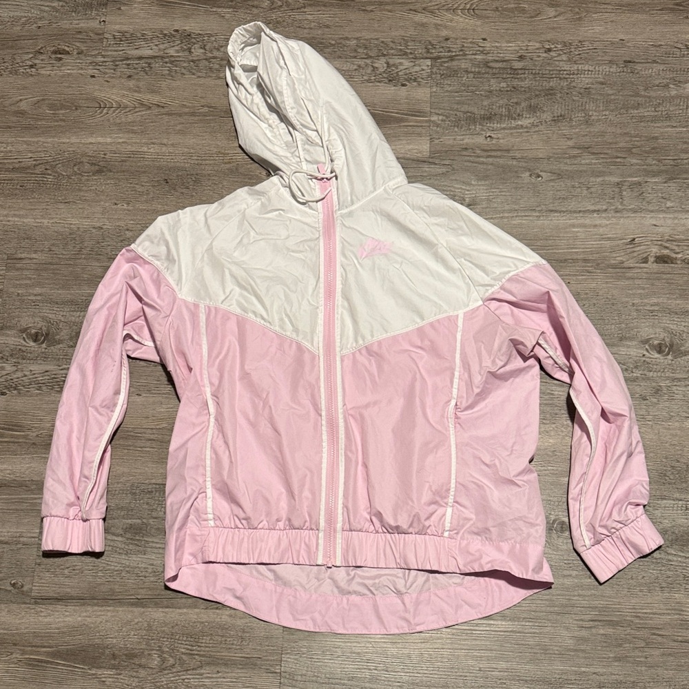 Nike Women's Pink and White Ski Jacket
